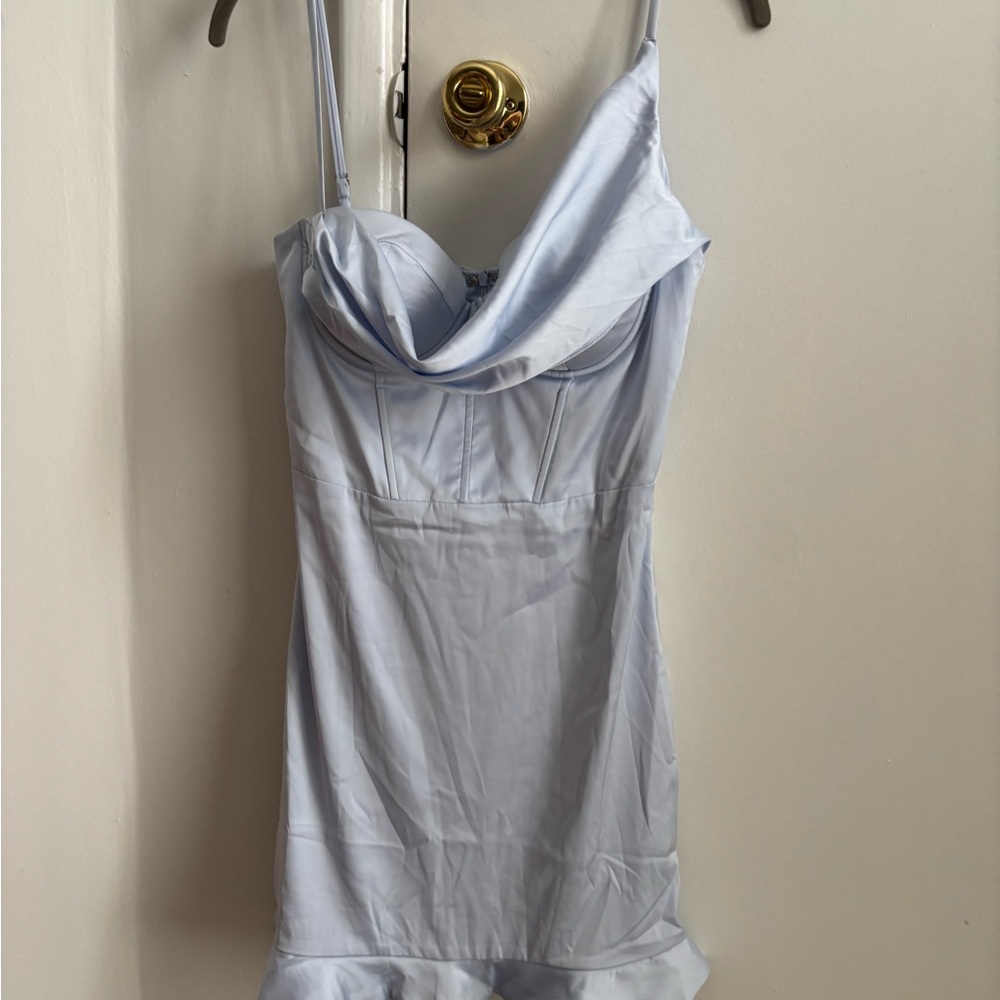 Oh Polly Corset Baby Blue Dress